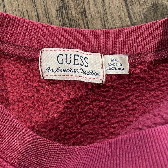 Guess Sweatshirt Red M/L - Picture 4 of 4